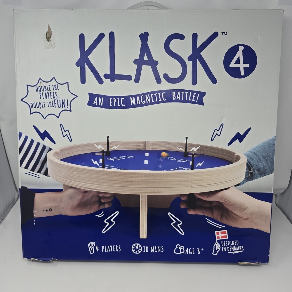 Klask The Magnetic Award-Winning Party Game - for Kids and Adults 4 Player